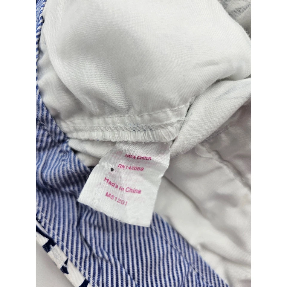 Женские белые/темно-синие морские шорты Macbeth Collection от Margaret Josephs  - Изображение 3 из 4