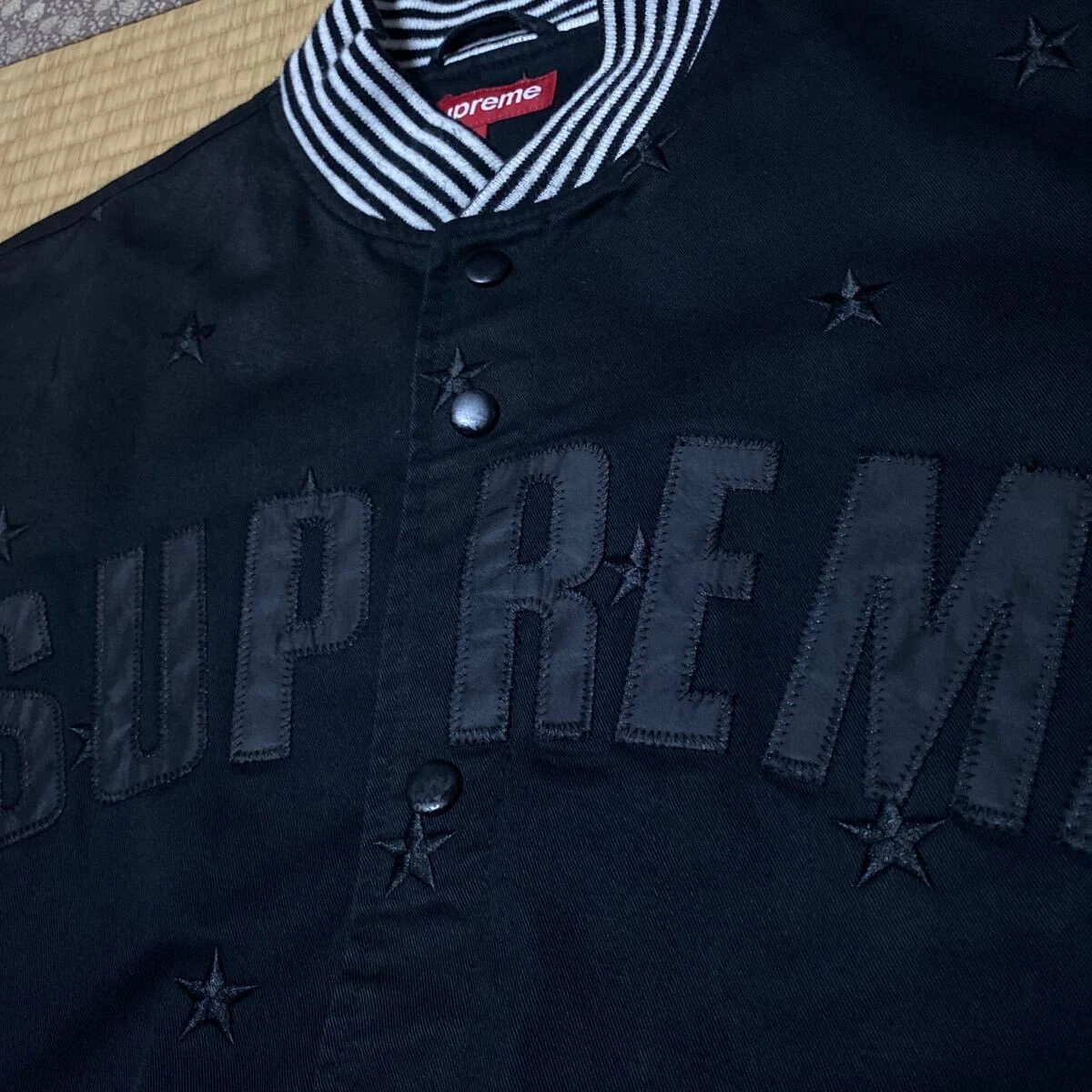 Veste universitaire Supreme STARTER motif étoile suprême broderie Stajan veste B