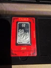 PAMP Suisse 2019 Lunar Pig 1 oz Silver Bar .999 w/ Display Case (Box Included)