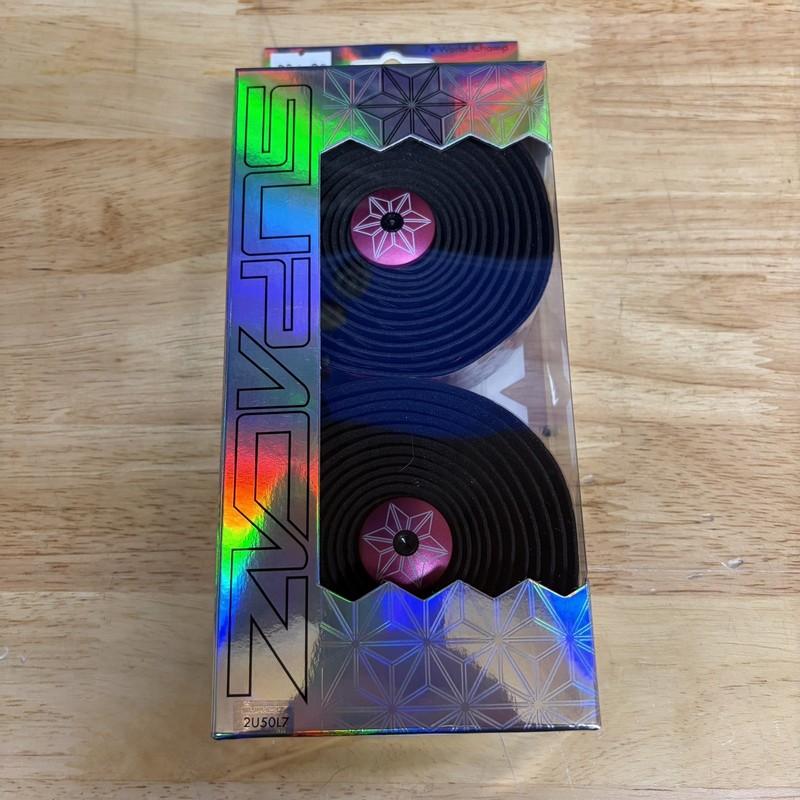 Supacaz Super Sticky Kush Bar Tape, Star Fade, Black And  Neon Pink