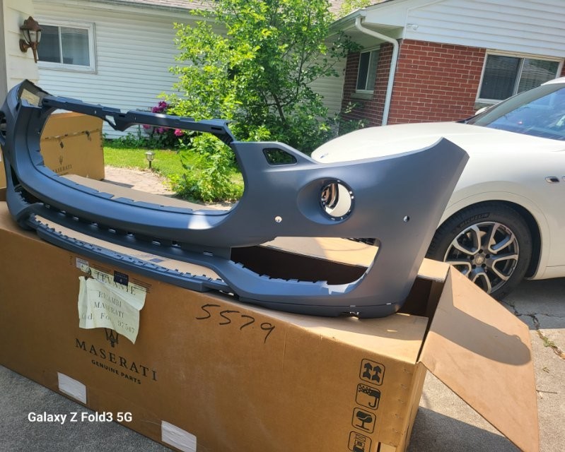 Maserati Levante 2017 Front Bumper and Front Lip. Genuine Brand New In Box OEM