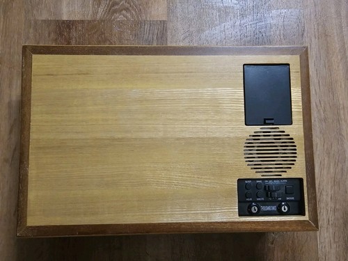 Vintage Eiche handgefertigt Pistole verdeckter Safe Radio Tausend Eichen Stealth Nachttisch
