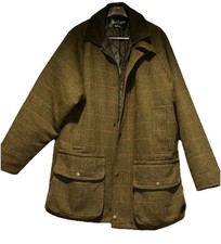 New Forest Men’s Tweed Thick Jacket Size Large Wool Blend Hunting Shooting