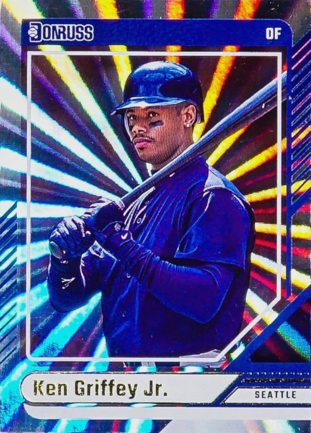 Ken Griffey Jr 2024 Panini Donruss #21 "Laser" Holofoil Parallel