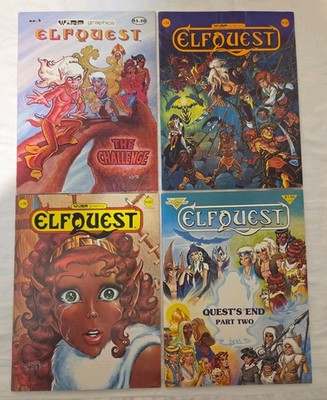 Vintage Elfquest Comic #3,14,16,20 Warp Graphics Wendy & Richard Pini Fantasy