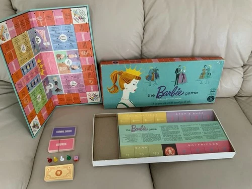 Vintage Original The Barbie Game Queen Of The Prom Board Game 1960’s Complete