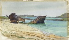 Honora Jackson Watercolour Painting Tresco Isles of Scilly