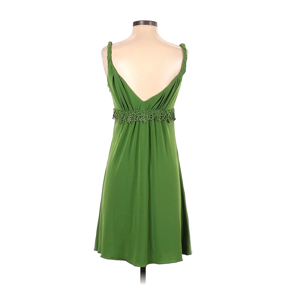 Laundry by Shelli Segal Green Webb Whimysgoth Cottage Croquette Y2k Dress Sz 2 - Image 2 of 2