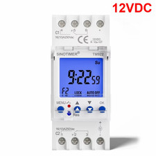 2 Channels Large LCD Display Programmable 24Hrs Time Clock with Two Relay Indepe