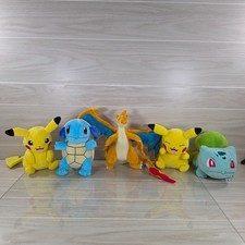 Pokemon Plush Lot of 5 Stuffed Animals Toys Mixed Pikachu Charizard Bulbasaur