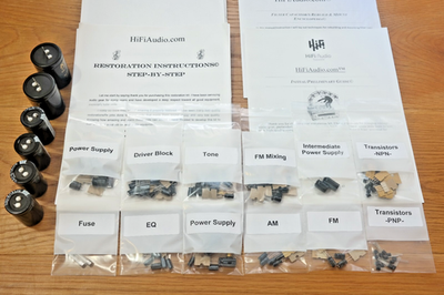 Sansui QRX-6500 rebuild restoration recap service kit repair