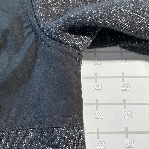 J. Crew Outerwear Fleece Jacket Size M Black Gray Full Zip Mock Neck Outdoor - Picture 8 of 9