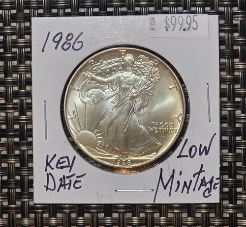1986 American Silver Eagle — photo from the most recent tracked eBay sale