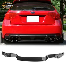 Rear Bumper Lip Splitter Fit 08-14 Subaru Impreza Wrx 5dr Sti Carbon Fiber Print