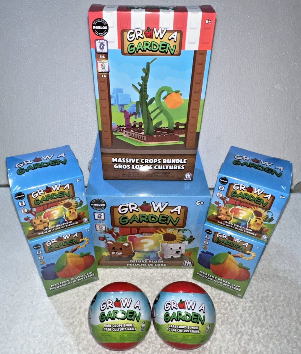 ROBLOX GROW A GARDEN DELUXE PLUSH CROPS BUNDLE + MORE INCLUDES DLC
