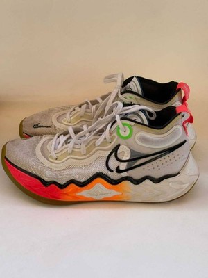 Nike Air Zoom GT Run EP White Multi Neon DX4110-101 Men's Basketball Shoes US 8