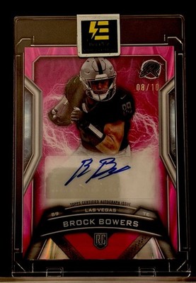 2024 Topps Resurgence Brock Bowers Rookie Auto Pink RC Refractor /10