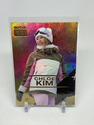 2021 Skybox Metal Universe Champions Chloe Kim #S-8 Premium Insert Gold Parallel