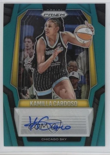 2025 Panini Prizm WNBA Signatures Teal /35 Kamilla Cardoso #SG-KC Auto ob9