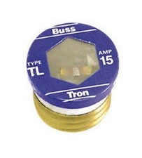 TL-15PK4 15 Amp Time Delay Edison Base Plug Fuse 125V UL Listed by Bussmann