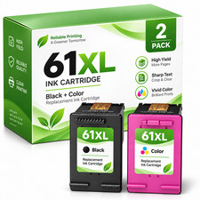61XL 61 Ink Cartridges Combo Replacement For Envy 4500 4502 5530 OfficeJet 4630
