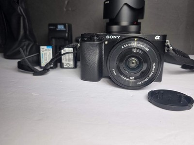 Vintage Sony Alpha a6000 camera and extra lens