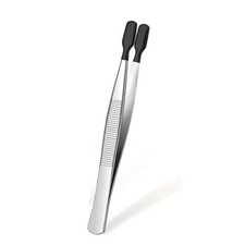 1 Pice Tweezers With Rubber Tips Tweezers Rubber PVC Silicone Coated Non Mar