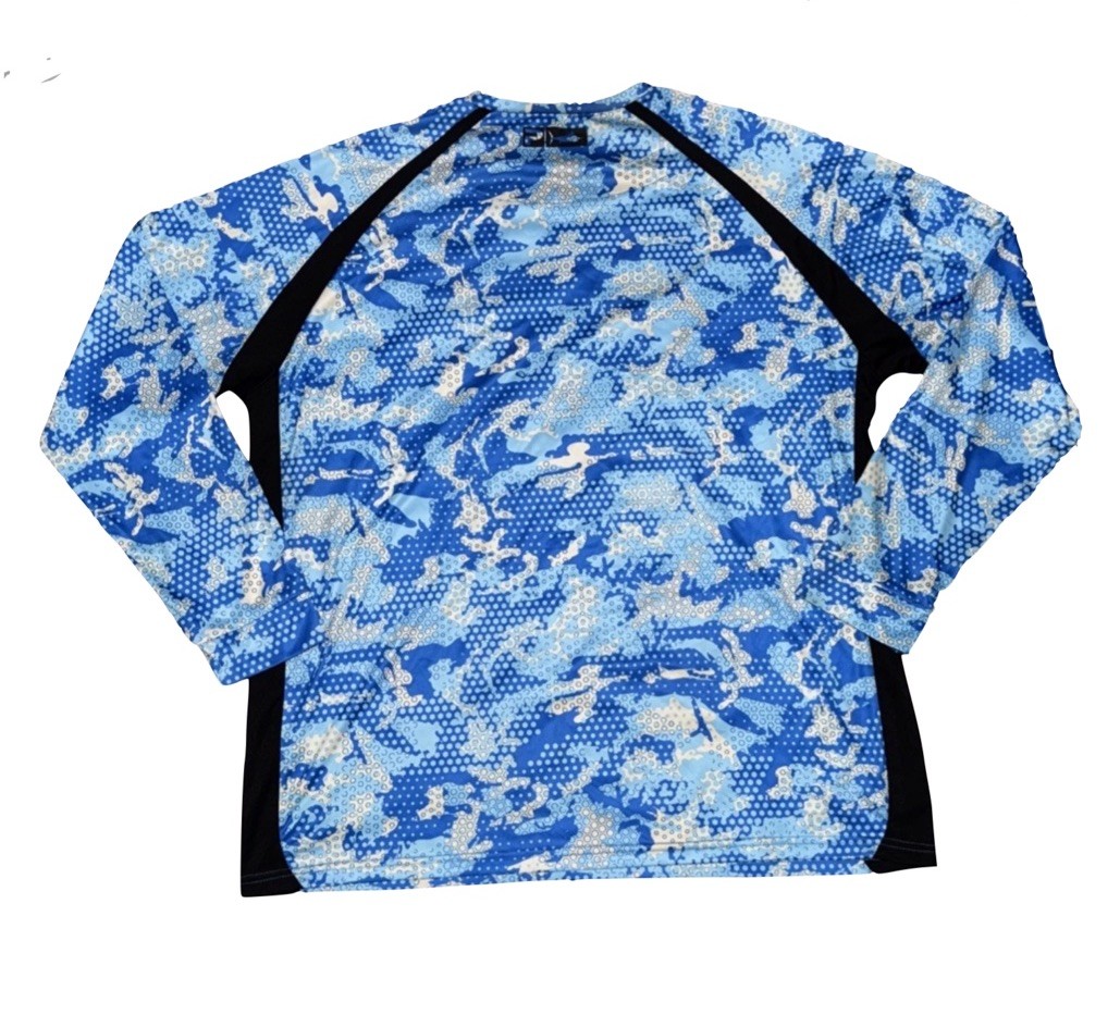 T-shirt Pelagic Homme Gris Taille M - Manches Longues Pêche (Nylon, Respirant)