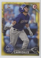 2016 Bowman Prospects Yellow Omar Carrizales #BP58 11ff