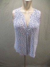 NWT Banana Republic Size S Womens Multicolor Floral Sleeveless V Neck Top 516