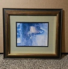 Frank M Hamilton "November" signed Framed print Wall Art USA Rural America 