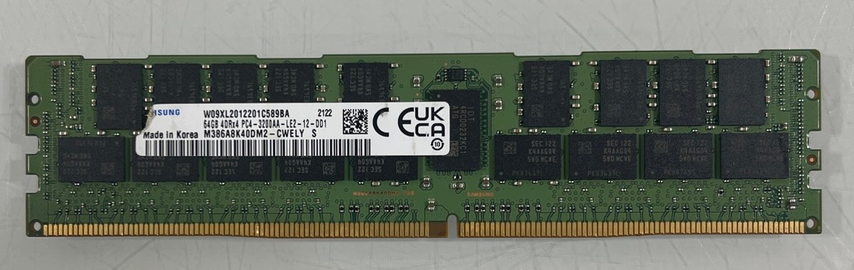 Samsung 64GB DDR4 3200MHz PC4-3200AA-LE2 LRDIMM Server