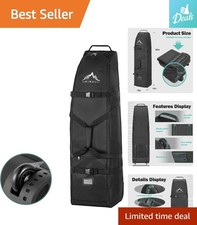 Versatile Soft-Sided Golf Travel Bag - Smooth Zipper  Quality Wheels, 4.4 lbs