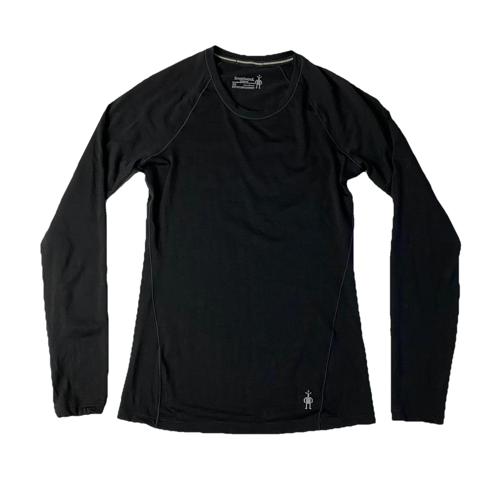 Smartwool Merino 150 Wool Long Sleeve Baselayer Shirt Womens XS Black Top