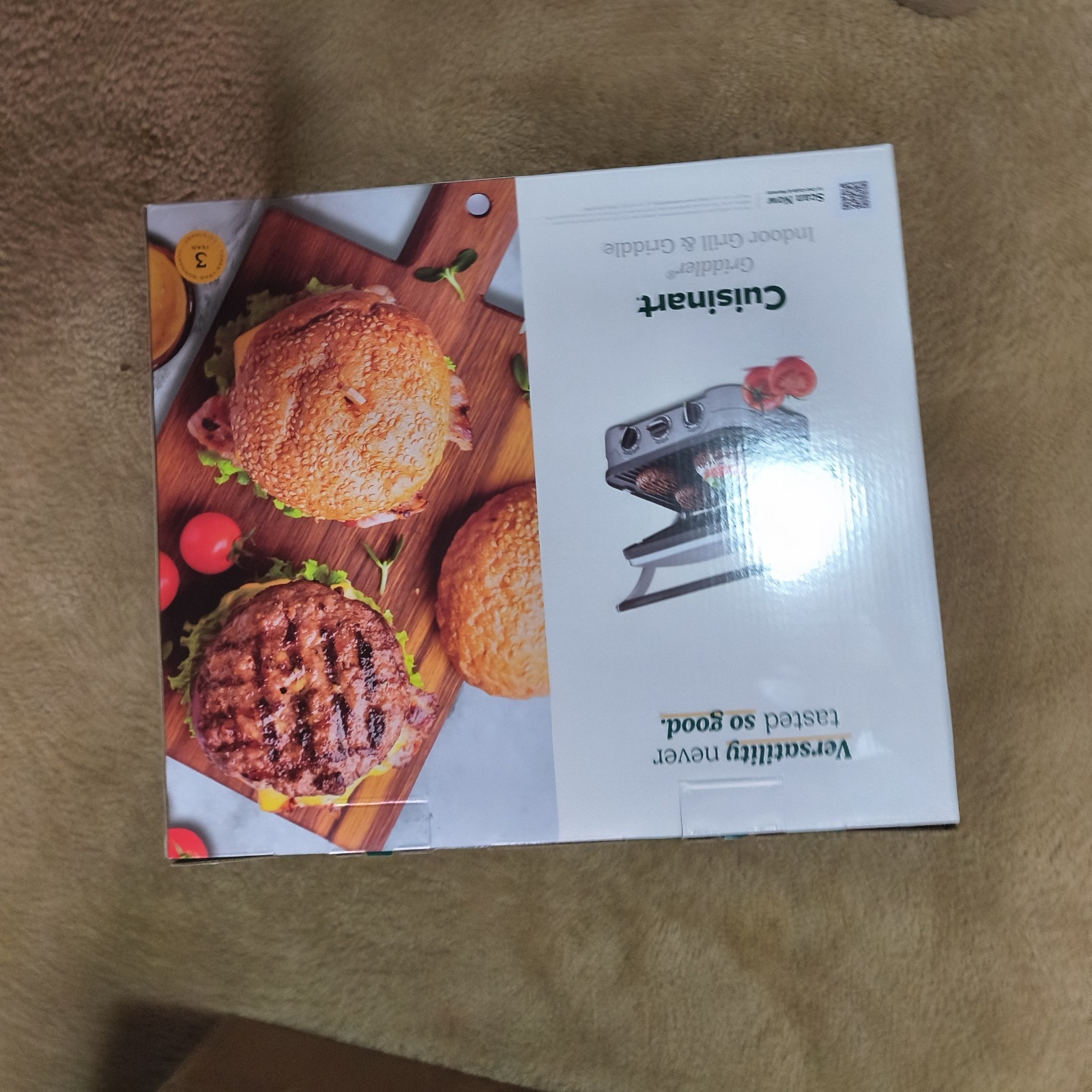 CUISINART 5-IN-1 GRIDDLER SERIES Griddler, Stainless Steel -Brand New 