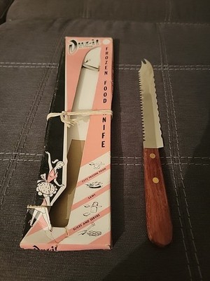 Vintage DUZ-it All Purpose Frozen Food Knife Rare Find