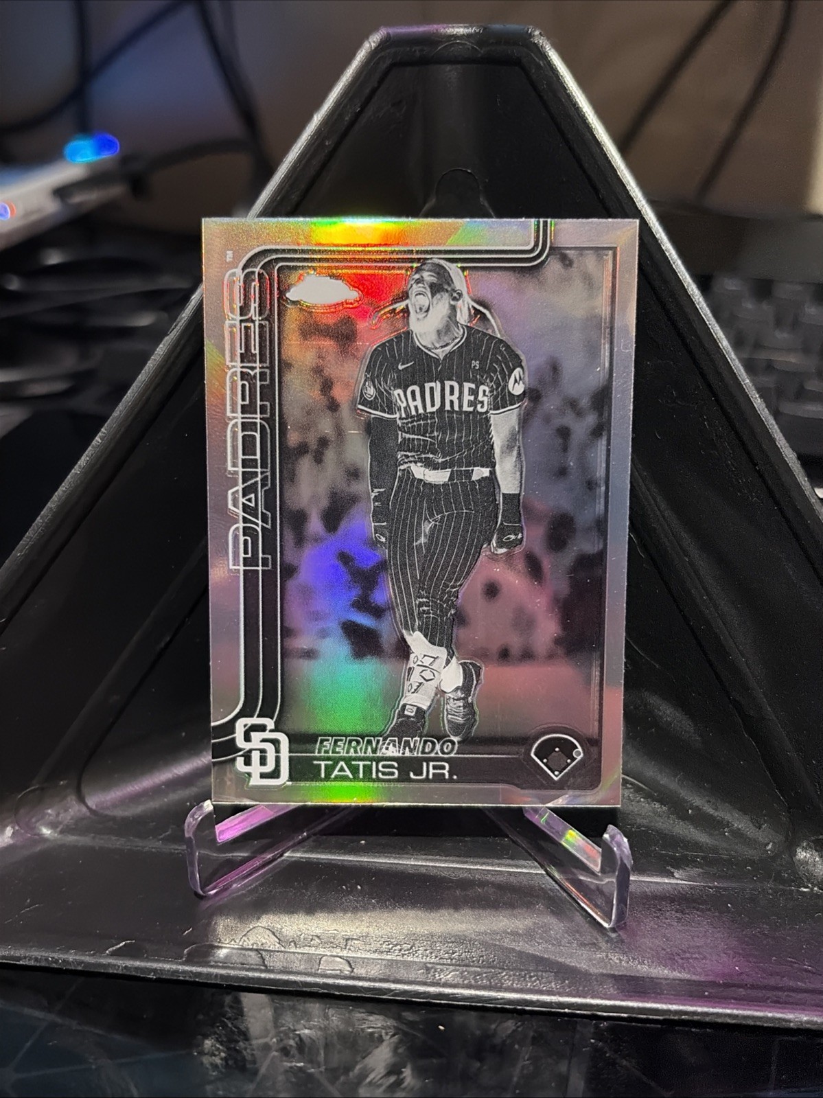 FERNANDO TATIS JR. NEGATIVE SP! 2025 Topps Chrome Negative Refractor PADRES SP