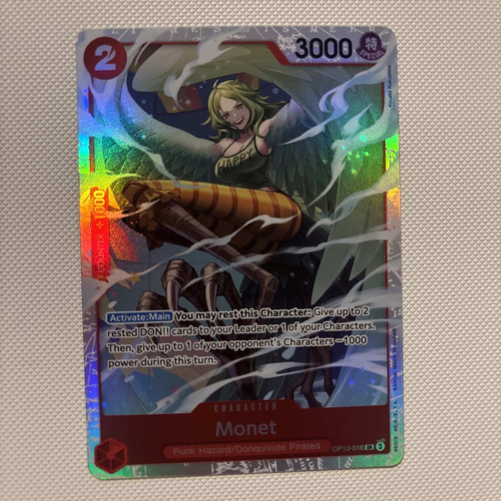Monet OP10-016 Royal Blood One Piece TCG - English Near Mint SR Foil