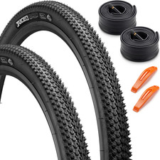 2 Pack 24x1.95 50-507 Mountain Bike Tire Tube Set Folding for MTB All-Terrain