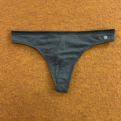 Allbirds Womens XS Green Trino Merino Wool Blend Thong Panty New