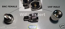 1 x BNC Female plug to UHF PL259 PL-259 Male RF coaxial Adapter RF Connector USA