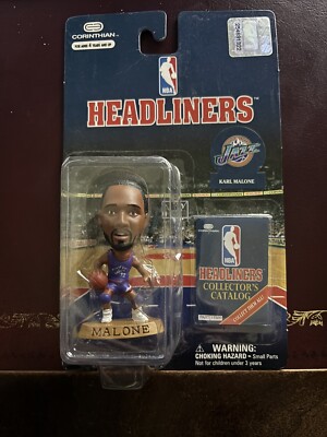 New Headliners 1997 Vintage NBA Karl Malone Utah Jazz Figure