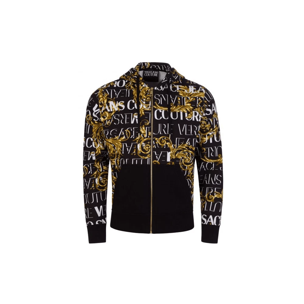 Versace Jeans Couture Baroque-printed Zipped Hooded Jacket in