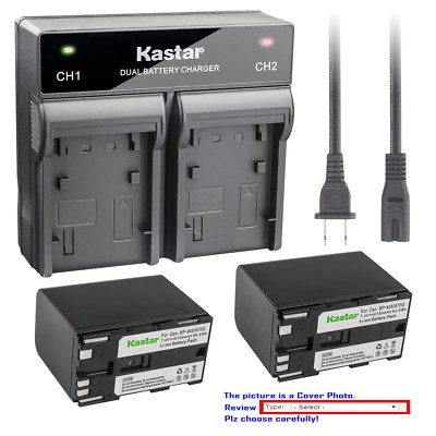 Kastar Battery Rapid Charger for Canon BP-970G BP-945 & Canon XF100 XF105 XF200