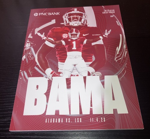 Alabama Football VS LSU Game day Program Nov 4, 2023.
