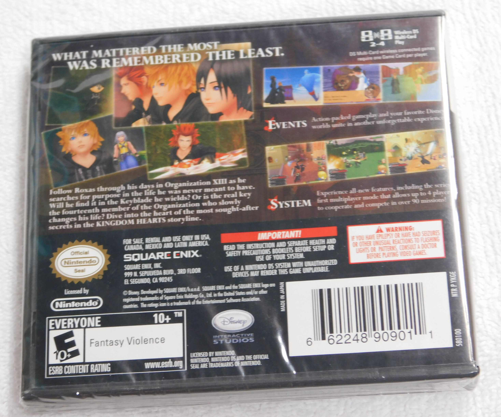 Kingdom Hearts 358/2 Days DS NEW SEALED Nintendo Disney 358 Slash 2