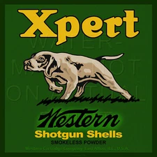 Reproduction Vintage Xpert Western Cartridge Shotgun Shells Label Canvas Print