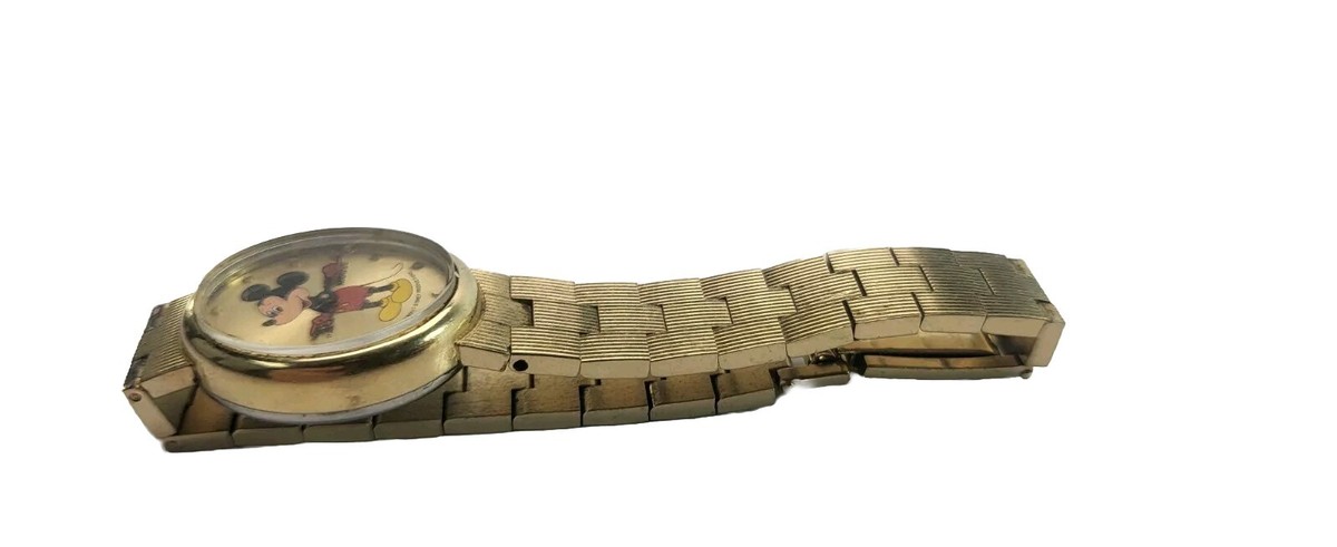 VINTAGE HELBROS MICKEY MOUSE LADIES WRISTWATCH 17 JEWEL SWISS MADE Mickey Mouse Watch Vintage Helbros 17 Jewel Manual Wind  main image 4