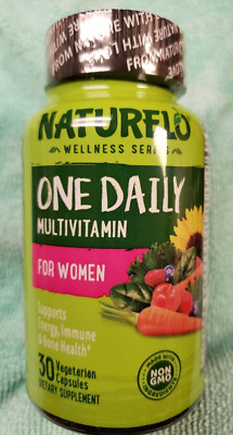 Naturelo - ONE DAILY Multivitamin for Women - 30 Veg Caps - Non GMO - Ex 12/2025