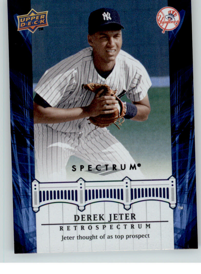 2008 UPPER DECK SPECTRUM DEREK JETER RETROSPECTRUM ASSORTED SINGLES U-PICK